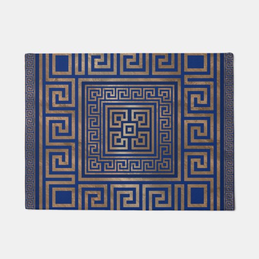 Griekse sleutelversiering - Griekse mander - goud Deurmat (Voorkant)