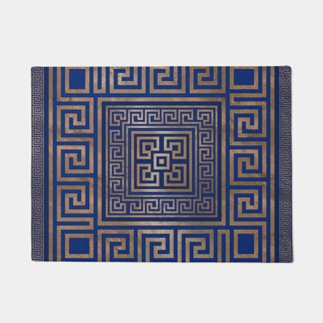 Griekse sleutelversiering - Griekse mander - goud  Deurmat (Voorkant)