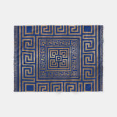 Griekse sleutelversiering - Griekse mander - goud  Fleece Deken (Voorkant (Horizontaal))