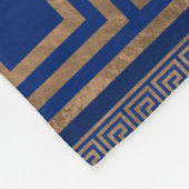 Griekse sleutelversiering - Griekse mander - goud  Fleece Deken (Hoek)