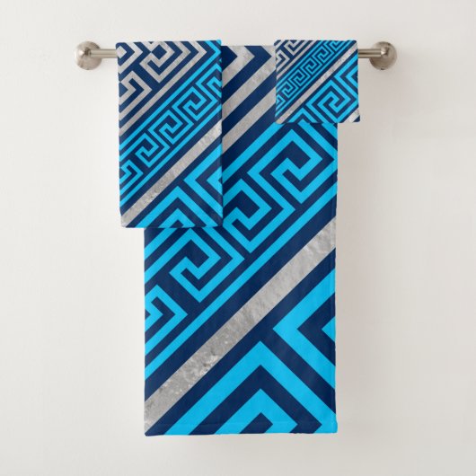 Griekse sleutelversiering - Griekse meander - Rhom Bad Handdoek (Insitu)