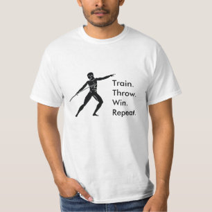 Griekse sportwedstrijden met de formule t-shirt