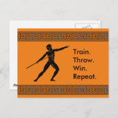 Griekse sportwedstrijden met winnende formule briefkaart (Voorkant / Achterkant)