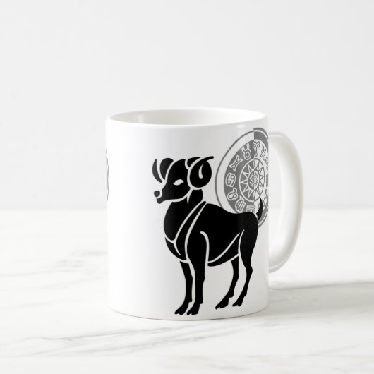 Griekse stijl Aries Ram Koffiemok (Voorkant rechts)