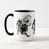 Griekse stijl Leo Lion Zodiac Grafiek Mok (Links)