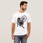 Griekse stijl Leo Lion Zodiac Grafiek T-shirt (Voorkant volledig)