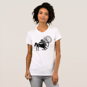 Griekse stijl Sagittarius Archer Zodiac Chart T-shirt (Voorkant volledig)