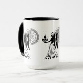 Griekse stijl Virgo Virgin Zodiac Grafiek Mok (Voorkant links)