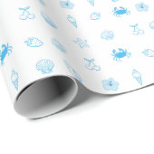 Griekse strand minimalist cadeaupapier (Rol Hoek)