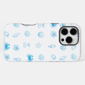 Griekse strand minimalist iPhone hoesje (Achterkant horizontaal)
