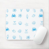 Griekse strand minimalist muismat (Met muis)