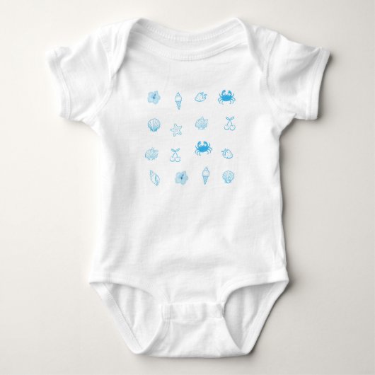 Griekse strand minimalist romper (Voorkant)