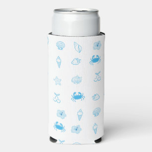 Griekse strand minimalist seltzer blikjeskoeler