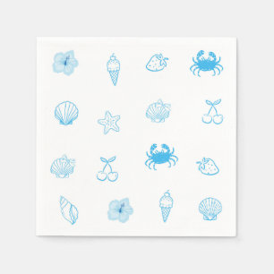 Griekse strand minimalist servet