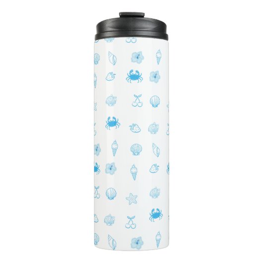 Griekse strand minimalist thermosbeker (Voorkant)