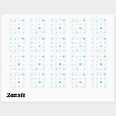 Griekse strand minimalist vierkante sticker (Vel)