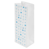 Griekse Strand Minimalist Wijn Cadeautas (Achterkant Gekanteld)
