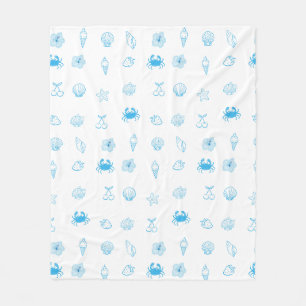 Griekse strand minimalistisch fleece deken