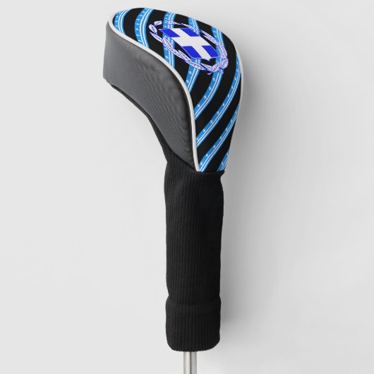 Griekse stremvlag golfheadcover (Schuin)