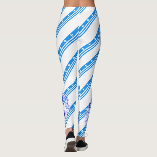 Griekse stremvlag leggings (Achterkant)