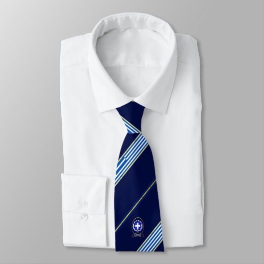 Griekse stremvlag stropdas (Gebonden)