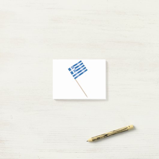 Griekse tandenstoker post-it® notes (Op bureau)