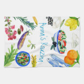 Griekse taverna keukenhanddoek (Horizontaal)