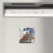 Griekse taverne op Santorini, Griekenland Magneet (Insitu (Vaatwasser))