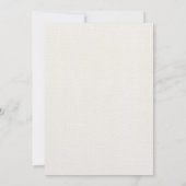 Griekse tegels blauw wit aquarel script bruiloft kaart (Achterkant)