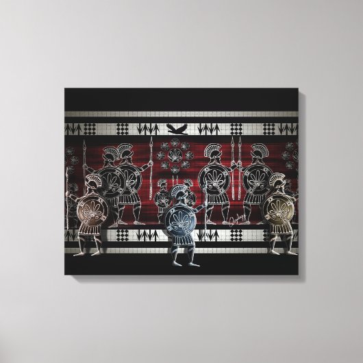 Griekse tekeningen canvas afdruk (Voorkant)