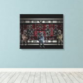 Griekse tekeningen canvas afdruk (Insitu (Houten vloer))