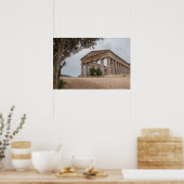 Griekse tempel bij Segesta, Sicilië Poster (Keuken)