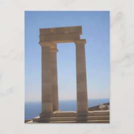 Griekse tempel briefkaart