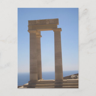 Griekse tempel  briefkaart