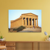 Griekse tempel canvas afdruk (Insitu (Woonkamer))