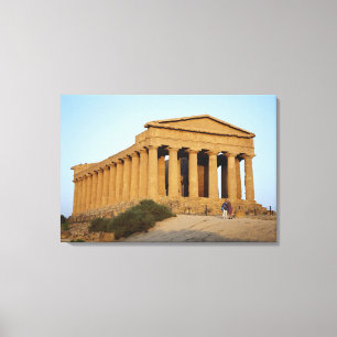 Griekse tempel canvas afdruk