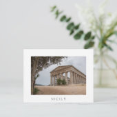 Griekse tempel in Segesta, Sicilië Briefkaart (Staand voorkant)
