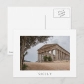 Griekse tempel in Segesta, Sicilië Briefkaart (Voorkant / Achterkant)