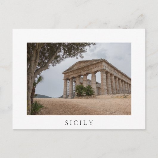 Griekse tempel in Segesta, Sicilië Briefkaart (Voorkant)