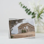 Griekse tempel in Segesta, Sicilië Briefkaart (Staand voorkant)