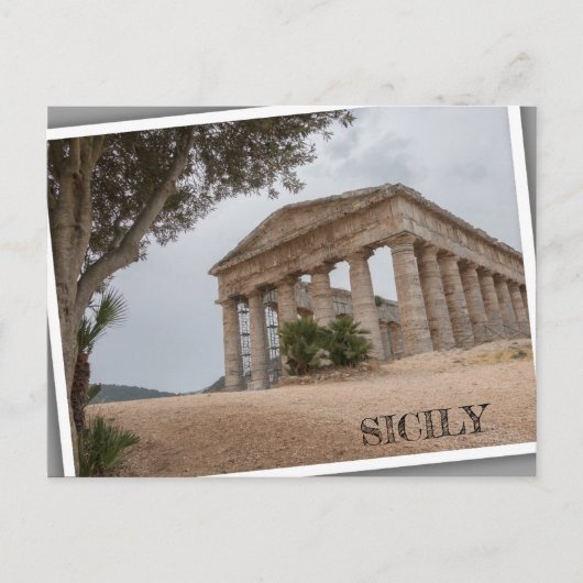 Griekse tempel in Segesta, Sicilië Briefkaart (Voorkant)