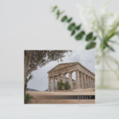 Griekse tempel in Segesta, Sicilië Briefkaart (Staand voorkant)