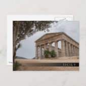 Griekse tempel in Segesta, Sicilië Briefkaart (Voorkant / Achterkant)