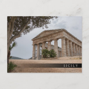 Griekse tempel in Segesta, Sicilië Briefkaart