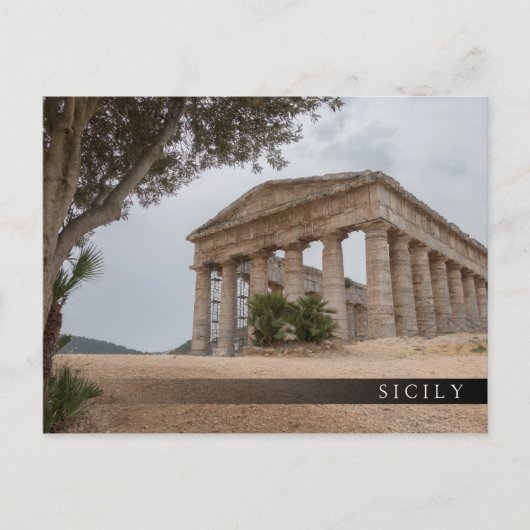 Griekse tempel in Segesta, Sicilië Briefkaart (Voorkant)