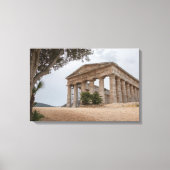 Griekse tempel in Segesta, Sicilië Canvas Afdruk (Voorkant)