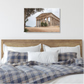 Griekse tempel in Segesta, Sicilië Canvas Afdruk (Insitu (Slaapkamer))