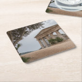 Griekse tempel in Segesta, Sicilië Kartonnen Onderzetters (Schuin)