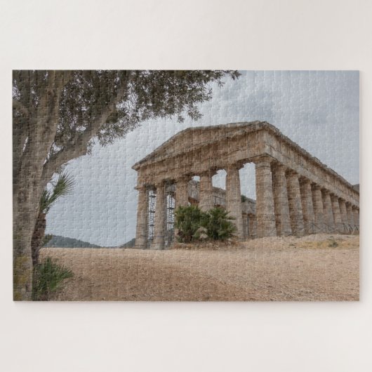 Griekse tempel in Segesta, Sicilië Legpuzzel (Horizontaal)