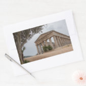 Griekse tempel in Segesta, Sicilië Rechthoekige Sticker (Envelop)
